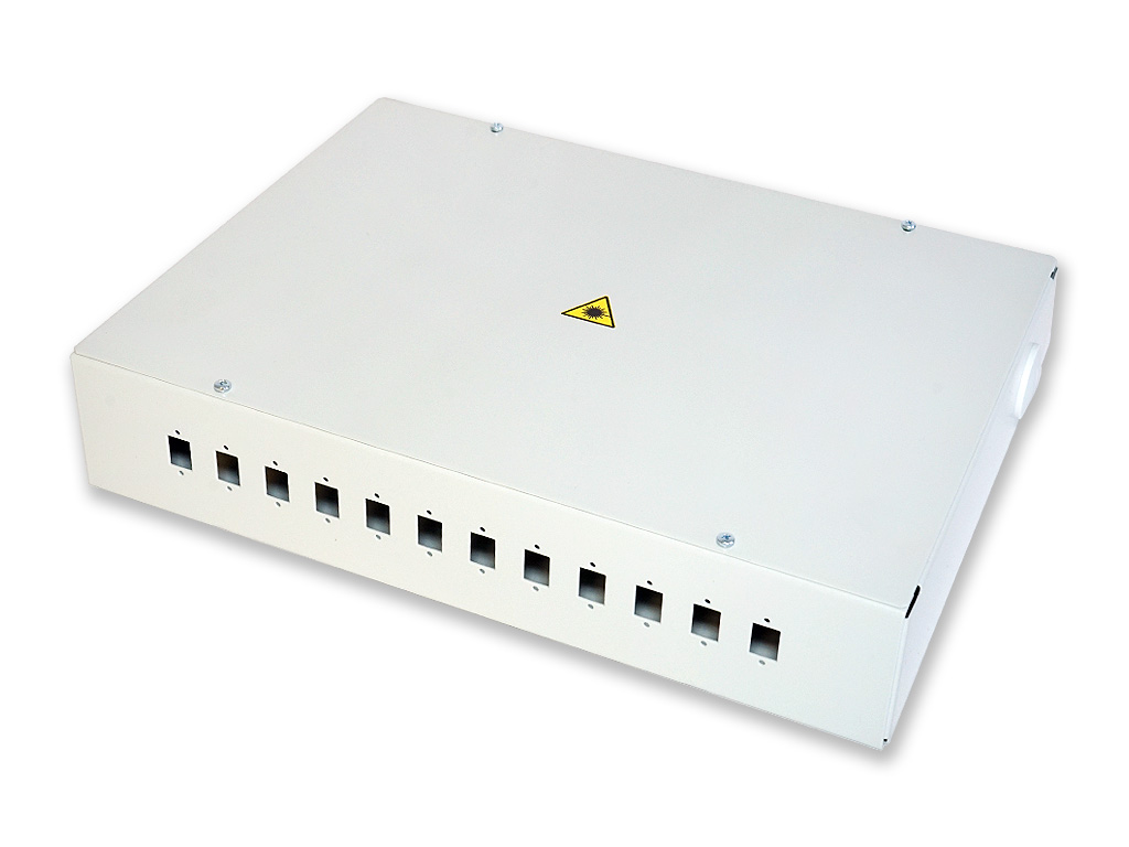 LWL FTTH Wandverteiler für 12 SC simplex Kupplungen