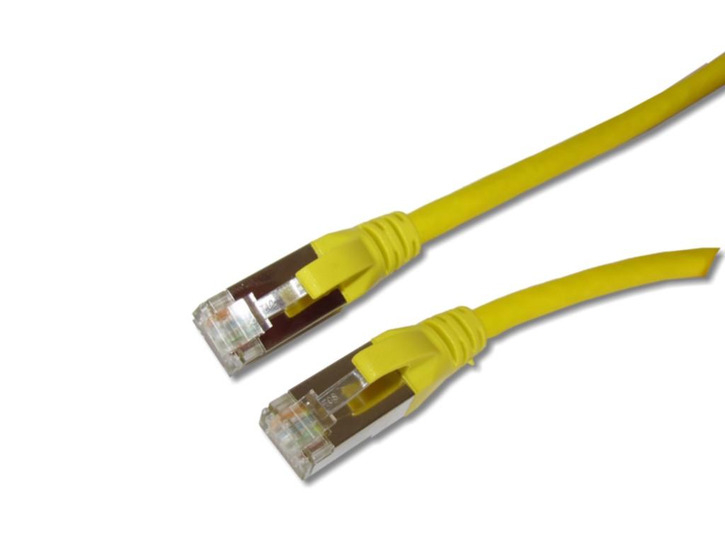 RJ45 S/FTP Patchkabel Cat.6A, LSOH, gelb