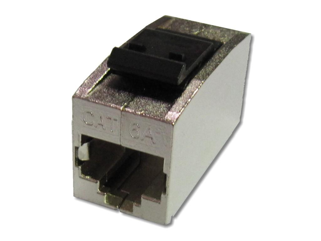 RJ45 Cat.6A Inline Kupplung Keystone geschirmt