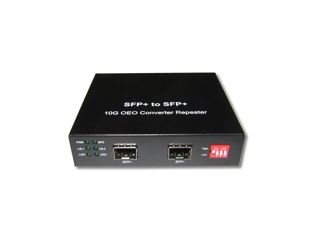 LWL Media Converter SFP+ auf  SFP+ (ohne Modul)