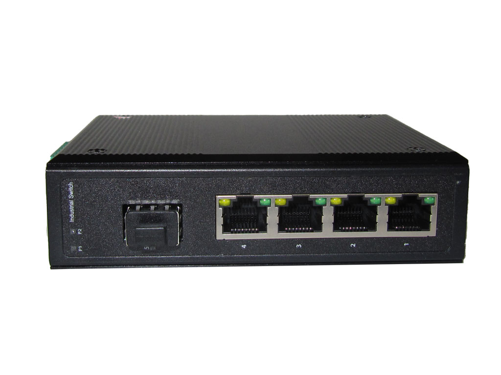 Industrial Gigabit Switch 4xRJ45(10/100/1000) + 1xSFP Port unmanaged din rail