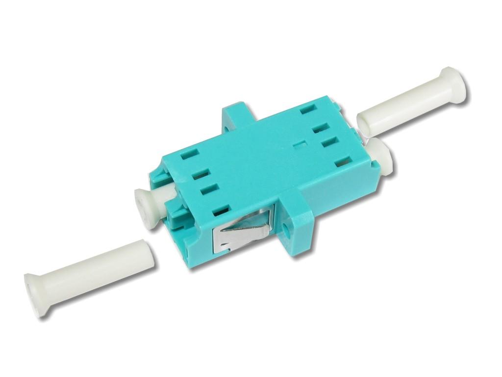 FAD-LCD-AQ-LC-duplex-lwl-kupplung-aqua-om3-adapter LC duplex LWL Kupplung multimode OM3, aqua