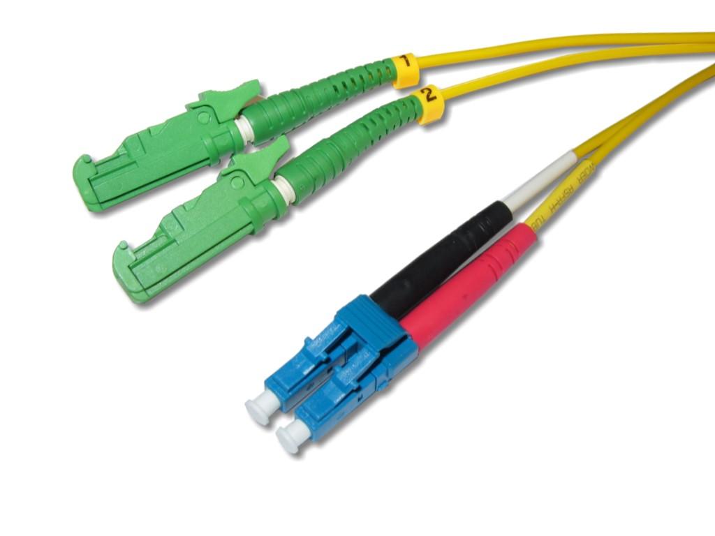 LSH/APC 8° - LC/PC duplex Patchkabel 9/125µm OS2