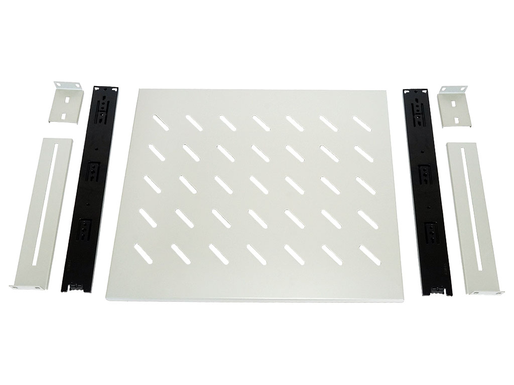 19" Fachboden 350-450mm ausziehbar