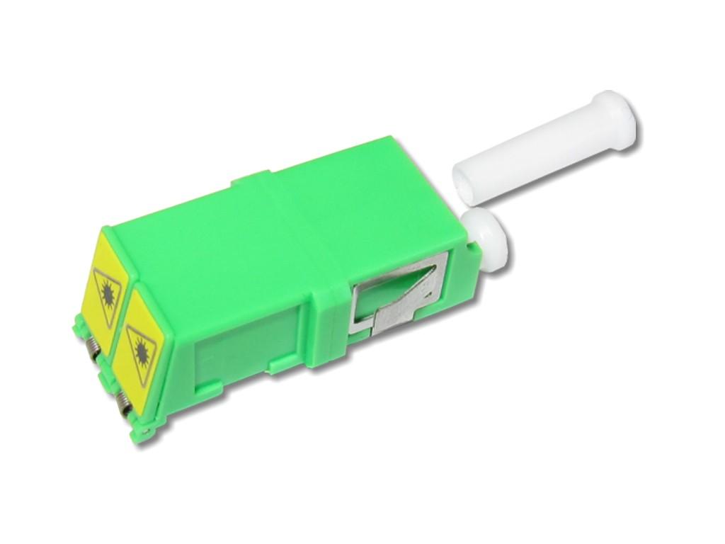 FAD-LAD-NFES-LC-APC-Adapter-ohne-Flansch-externer-Shutter LC/APC duplex LWL Glasfaser-Kupplung singlemode mit externem Shutter