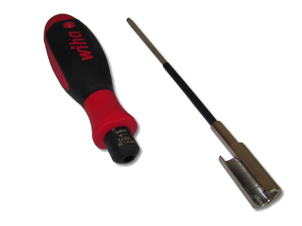 Coax F connector Torque Wrench 30 in-lb / 3,39 Nm, 8", CTW-71638 Jonard