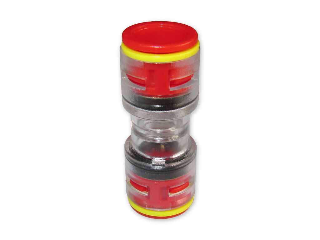 12mm Mikrorohr Verbinder microduct connector innen 8 mm mit Clips