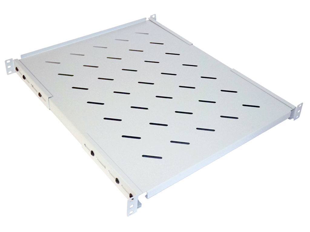 19" Fachboden 1HE Tiefe regulierbar 550-700mm