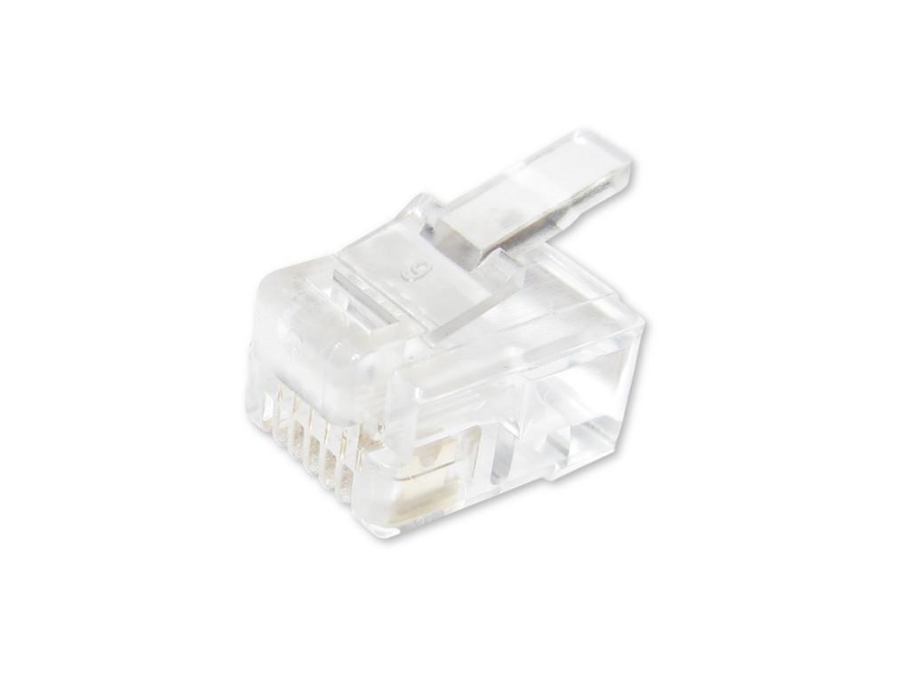 RJ12 Stecker 6/6  - 100er Pack