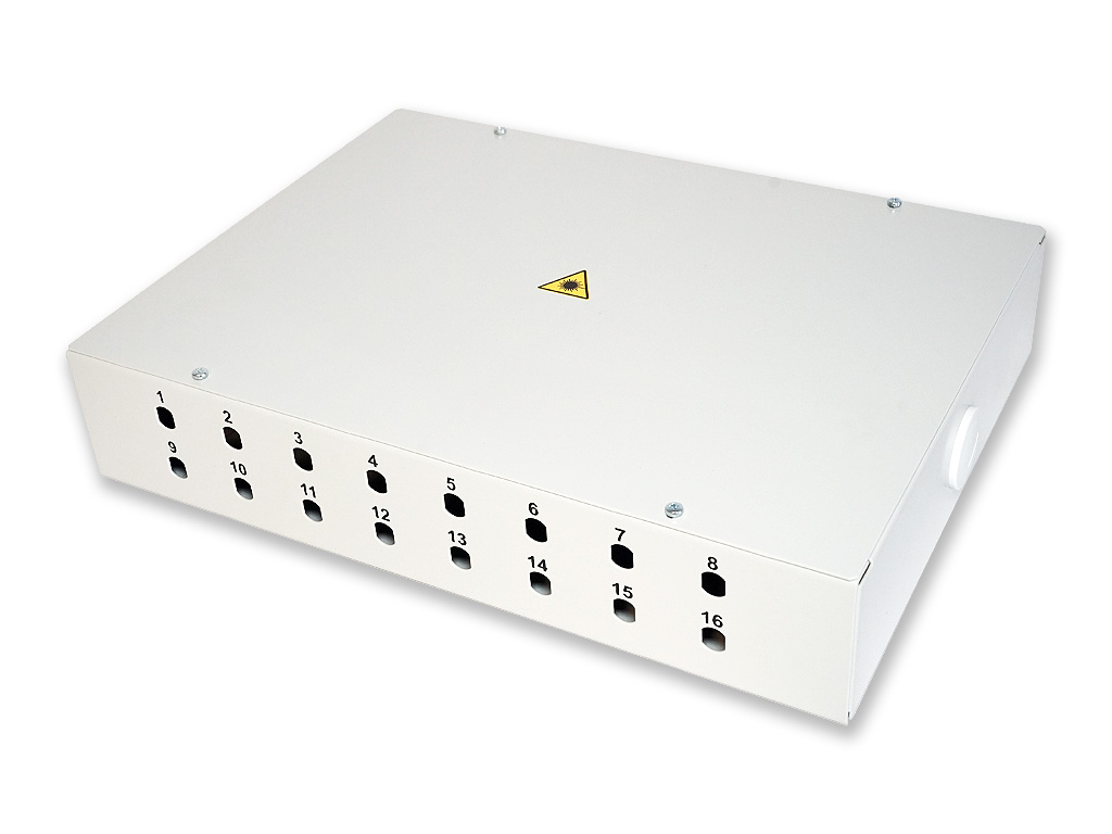 LWL FTTH Wandverteiler für 16 ST Kupplungen