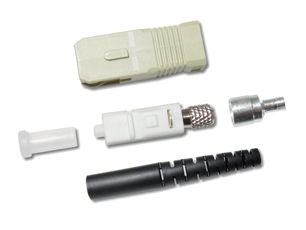 SC-Stecker multimode 2mm schwarz