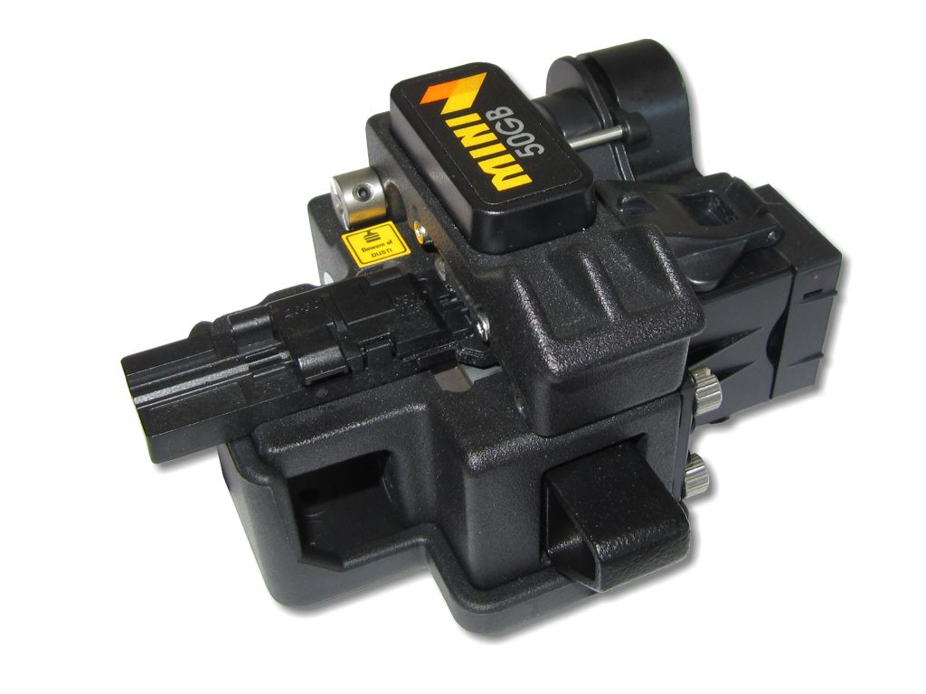 Fiberfox Mini50GB - professioneller LWL Cleaver / Faserbrechgerät mit automatischem Faserabtransport