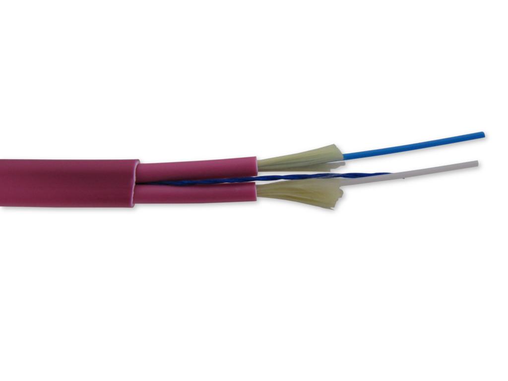 FCA-IVHH2G54-OM4-LWL-Duplexkabel-heavy-duty-figure-0 LWL Duplexkabel figure-0 multimode I-V(ZN)HH 2G50/125µm OM4 erikaviolett 2.0mm