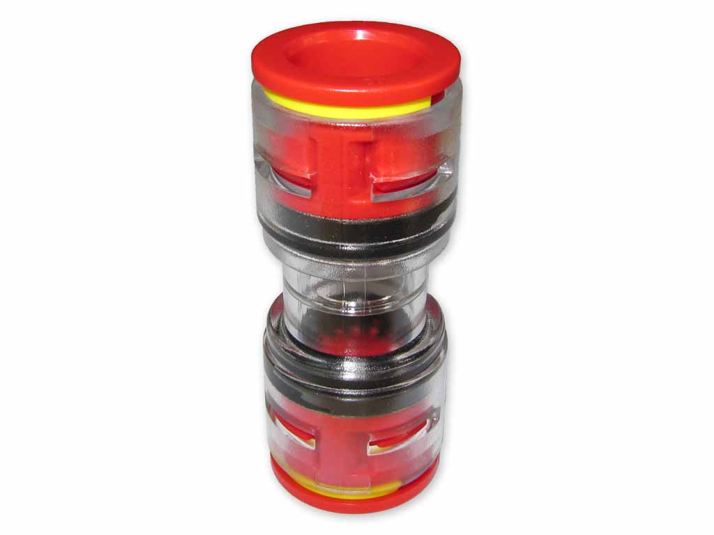 20mm Mikrorohr Verbinder microduct connector innen 16 mm mit Clips