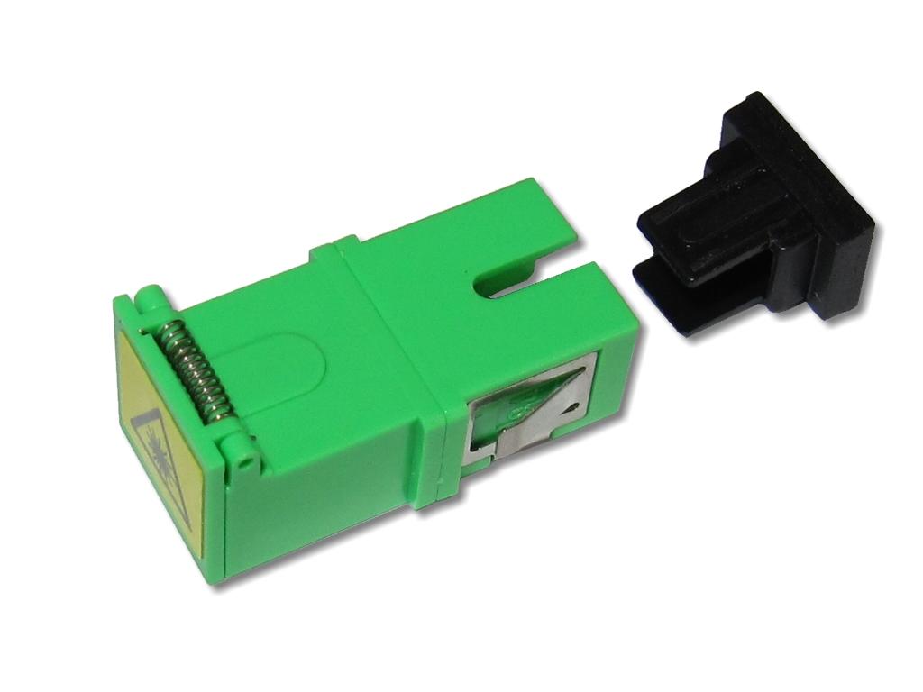 SC/APC-SC/APC simplex Kupplung singlemode mit Shutter ohne Flansch