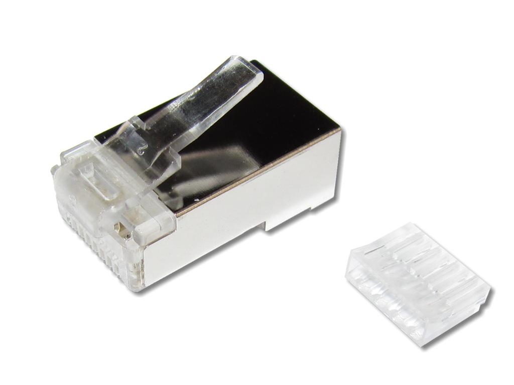 CCO-R45C6S RJ45 Stecker Cat.6 geschirmt inkl. Kamm - 100er Pack