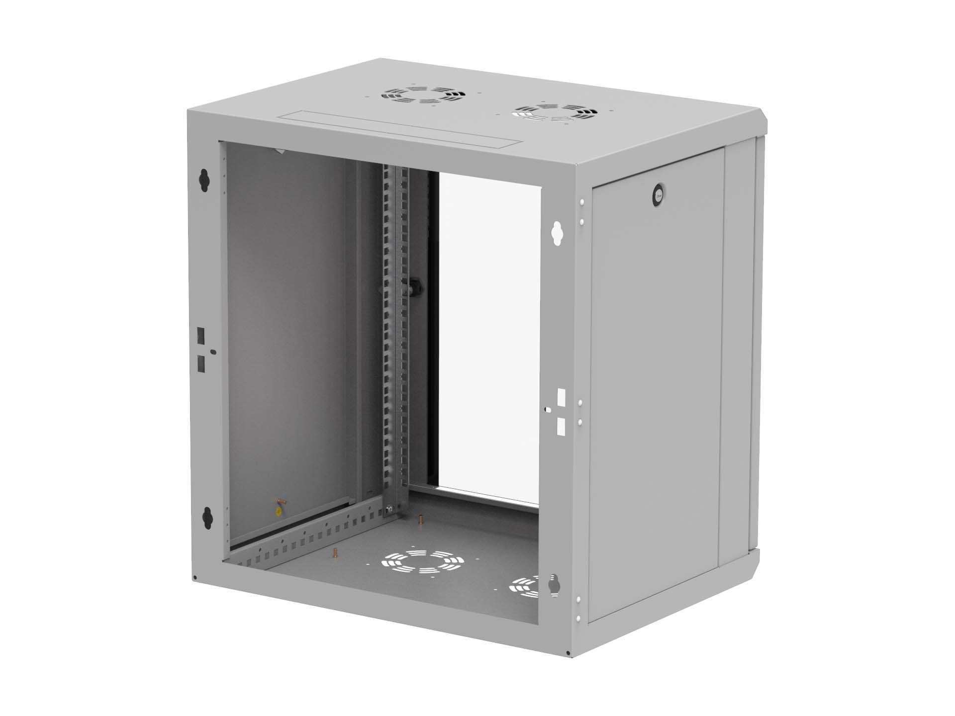 19" Wandschrank 12 HE einteilig 450mm tief