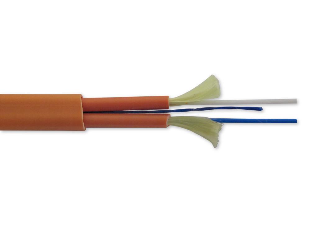FCA-IVHH2G52 LWL Duplexkabel figure-0 multimode I-V(ZN)HH 2G50/125µm OM2 orange 2.8mm