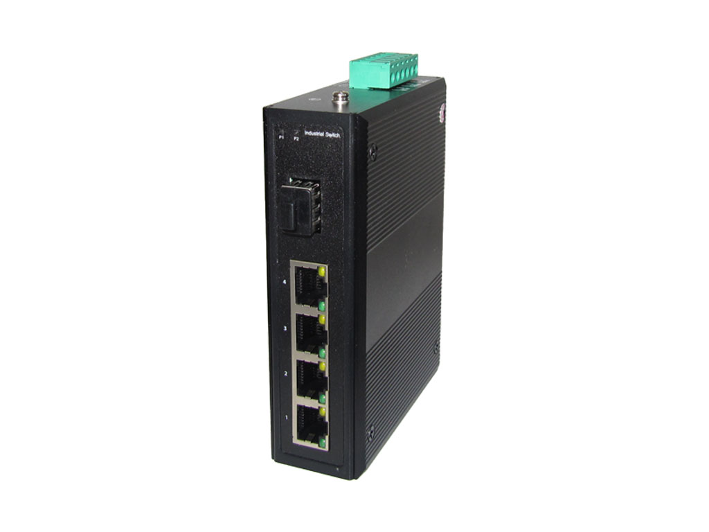 Industrial Gigabit Switch 4xRJ45(10/100/1000) + 1xSFP Port unmanaged