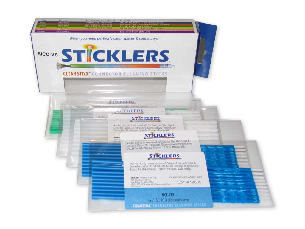 Sticklers CleanStixx VS Mix Combo Pack LWL Reinigungssticks 1.25 / 2.5 mm