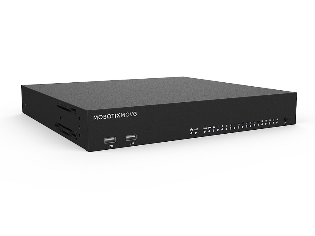 MOBOTIX MOVE NVR Netzwerk-Videorekorder 16 Kanäle (8GB-Modell)