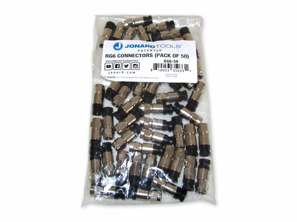 Jonard RG6 Coax Stecker 50er Pack