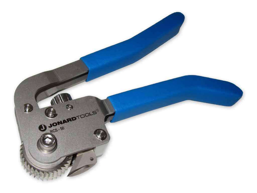 Jonard RCS-50 massiver Ratschen Rohr- und Kabelmantelschneider zum Längs- und Ringschnitt dicker Kabel/Rohre