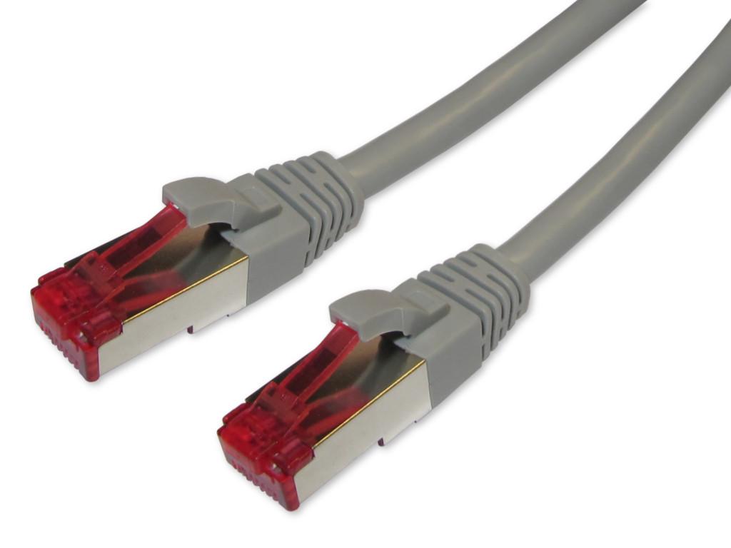 RJ45 S/FTP Patchkabel Cat.6, 1 Gigabit, grau